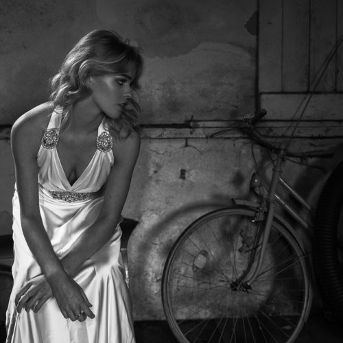 makeup for editorial shoot - wedding dress